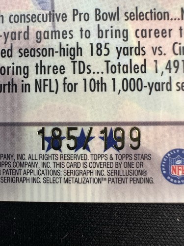 1999 Topps Stars Three Star Parallel / 199 Barry Sanders #13 HOF - Foto 3 di 5