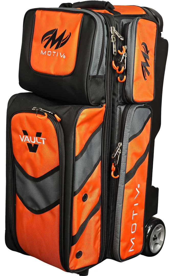 Motiv Vault Tangerine 3 Ball Roller Bowling Bag