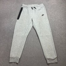 Nike Track Pants Kids X Large Grey Y2K Swoosh Baggy Sports Joggers Youth