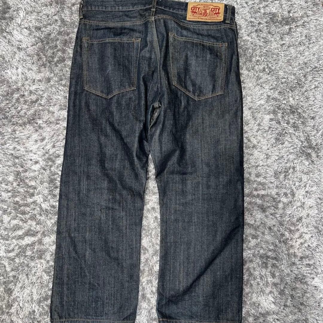 A Bathing Ape BAPE Front Star Wide Denim Pants Jeans Black L Inseam 62cm thumbnail 2