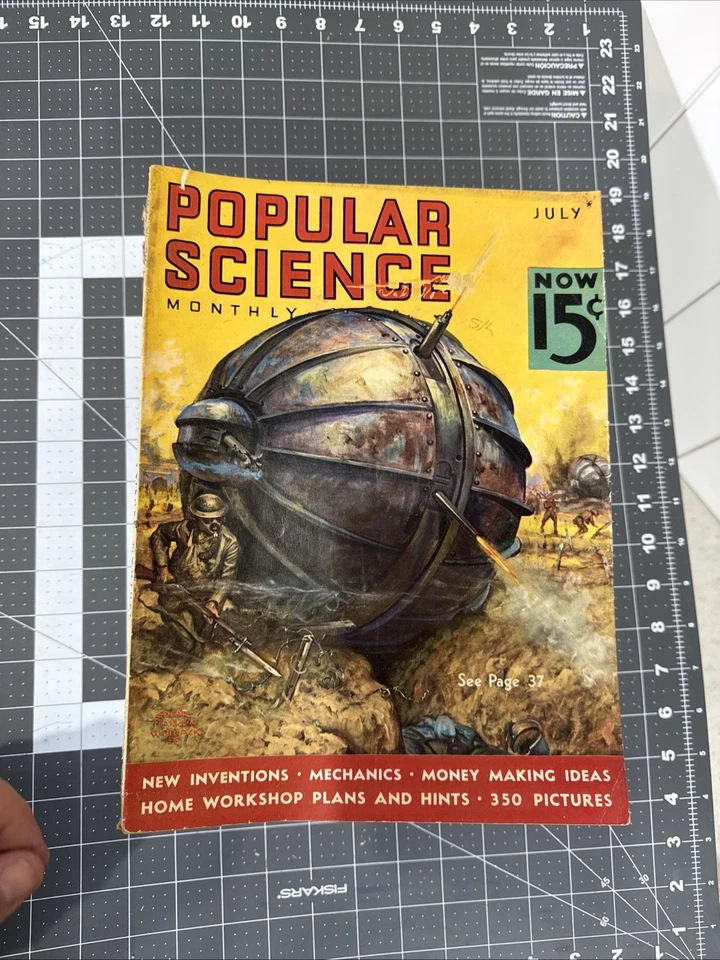 20 Antique Popular Science Magazine -Lot 1931-1938 - Image 2 of 4