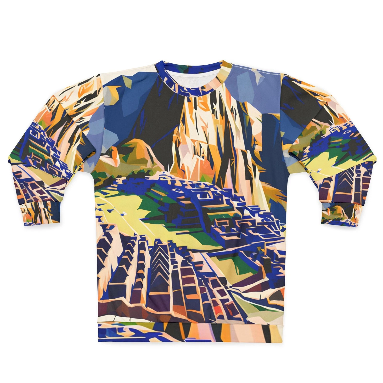 Machu Picchu All Over Print Scenic Travel Sweatshirt Outdoor Apparel