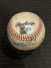 5/17/22 Rockies@Giants Tyler Rogers/ Elehuris Montero Foul Game Used Ball