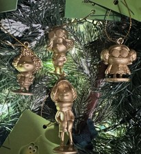 4ct 2025 Gold How The Grinch Stole Christmas Ornaments Axl Ozzy Groopert Izzy