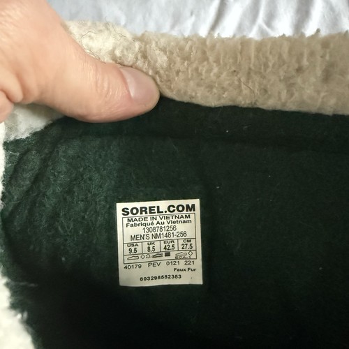 Sorel Caribou Bruno Leder Sherpa isoliert wasserdicht Schneestiefel Herren 9,5 - Bild 12 von 12