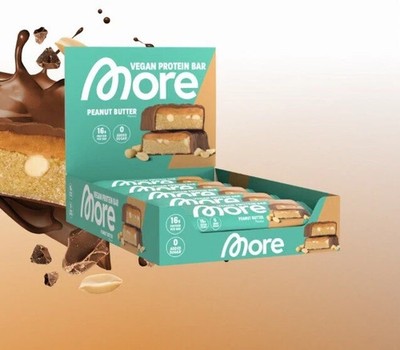More Nutrition - Vegan Protein Bar - Peanut Butter - 10 Riegel  - MHD22.04.2026