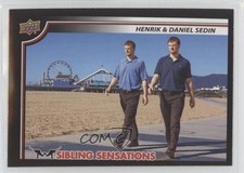 2019 Upper Deck Sibling Sensations Henrik Sedin & Daniel #SS-1 HOF 3k4