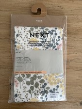 NWT Next Esme Floral Wipe Clean Table Cloth Rectangular Large 137 x 229 cm