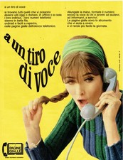 1966 Pagine Gialle Elenco Telefonico PUBBLICITA VINTAGE ORIGINALE Anni 60