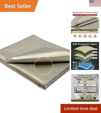 Faraday Fabric Military Grade Cloth 43.3" x 118" for Optimal EMF Protection