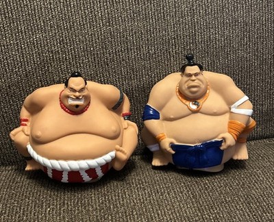 Sumo King Wrestlers Set of 2  RC 2015 MerchSource Black Series NO Remotes Untest