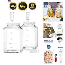 1.5 Gallon Large Fermentation Jars, Wide Mouth Glass Mason Jar