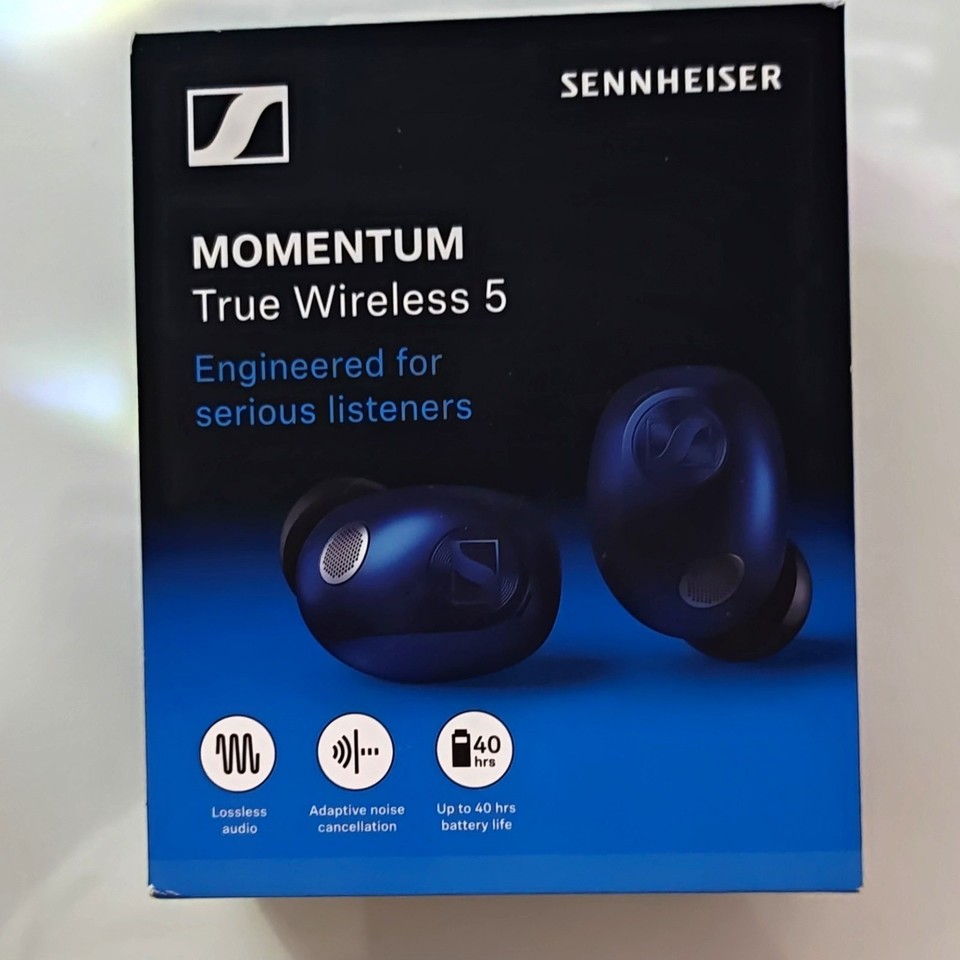 Sennheiser MOMENTUM True Wireless 5 Bluetooth In-Ear Earbuds ANC Denim