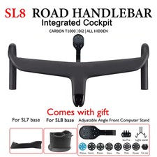 Road Bicycle Carbon Integrated Drop Bar Internal Cable Routing 28.6mm Di2