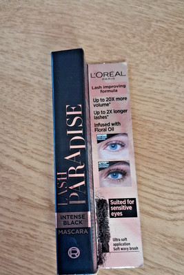 Loreal Lash Paradise Mascara Intense Black geeignet für empfindliche Augen Neu/Verpackt