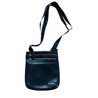 Toni Perotti black Italian Leather crossbody bag