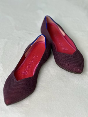 Rothy s The Point In Retired Berry Lattice Color Size 6.5