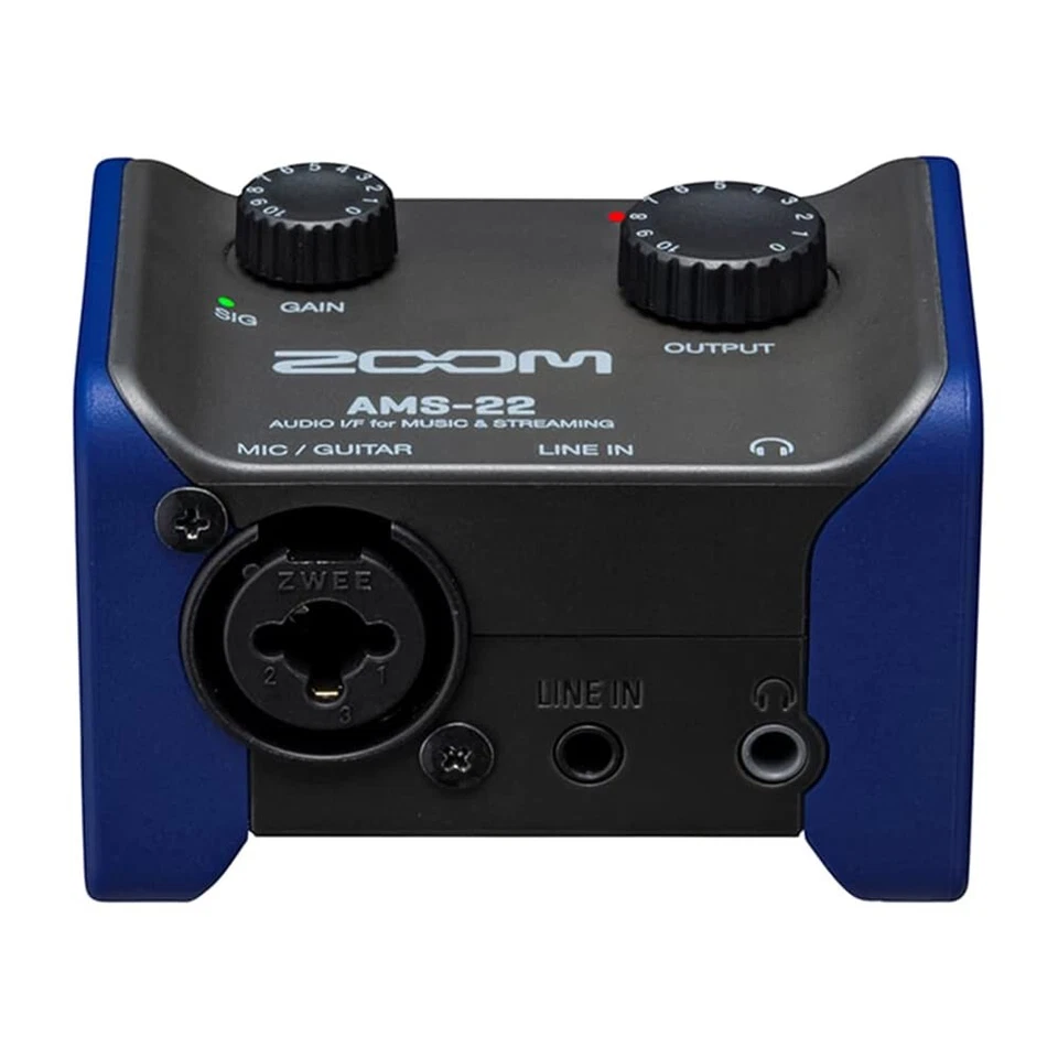 Zoom Ams 22 Audio Interface 1 Xlr Trs Input Stereo Line Output Loopback Monit... - Image 3 of 4