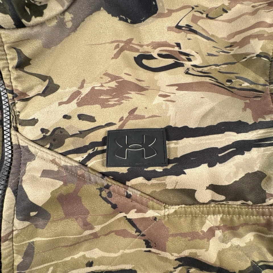 Under Armour Brow Tine Hunting Jacket Mens XL Infrared Coldgear Edge Camo - Image 4 of 4