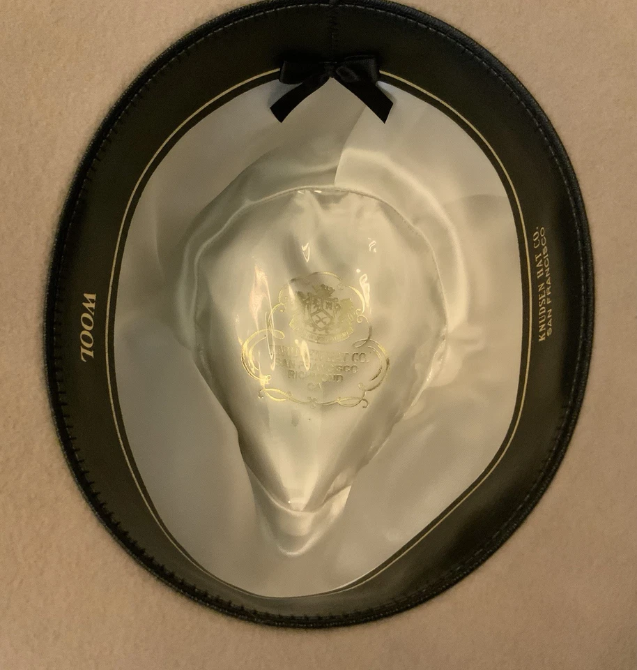 Chapéu Knudsen Western lã bronzeado 7 3/8 gota rasgada aba larga enrolada - Imagem 3 de 4