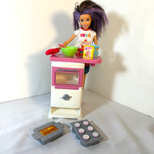 Barbie Bakery Chef Doll with Oven and Kitchen Accessories Not Complete