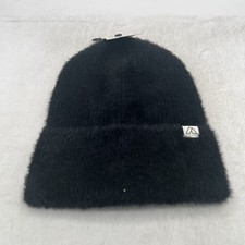 Alpine Design Women OSFA Fuzzy Rib Beanie Black Fall Winter Outdoor Hiking