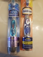 Lot Of 2 Spinbrush Pro Clean Dual Action Toot...