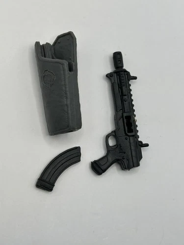 GIJoe Classified Python Patrol Office Sub Machine Gun & Case Fodder 1/12 Scale