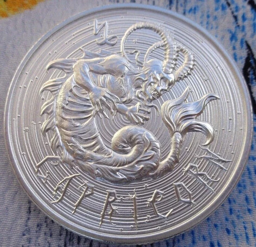 Zombie Zodiacs Series  CAPRICORN-  1 oz. Silver Capsuled USA Made Limited BU