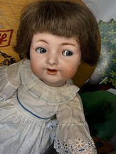 Schöne Antike Porzellankopf Puppe K&R 126 46cm Todler