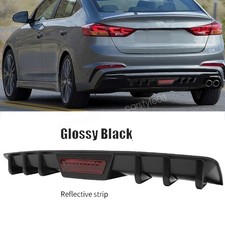 For Hyundai Elantra 34 Rear Bumper Diffuser Spoiler Splitter Lip Shark Fins For Hyundai Elantra 34 Rear Bumper Diffuser Spoiler Splitter Lip Shark Fins
