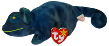 1997 Ty Beanie Baby Rainbow The Iguana Chameleon