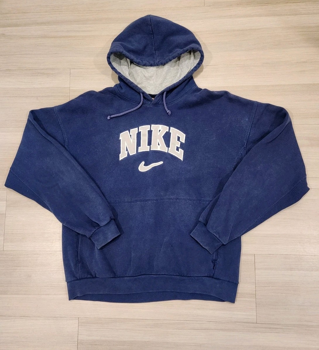 vintage nike hoodie navy