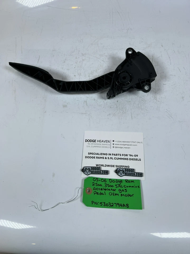 Dodge Ram 2500 3500 2005-2006 5,9 L Cummins acelerador/pedal de gasolina OEM 53032794 Foto 2 de 4