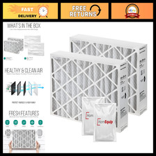 16x25x4 Furnace Filters - MERV 11 HVAC Air Filter Replacement 2 Pack  Disposa