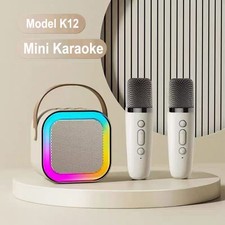 Karaoké Machine pour Enfants Portable Mini + 2 Microphone
