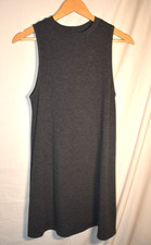 Boho Jane Sleeveless Charcoal Gray Knit Swing Tank Dress Women’s Small USA 299