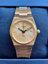Tissot PRX 35mm Yellow Gold Quartz Watch - T137.210.33.021.00 Box Papers