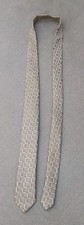 Vesuvio Napoli In Italy Men's Polyester Tie 59.5" X 2 3/8" Silv,Gld,Blk