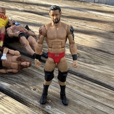 Mattel WWE Wrestling Action Figure Wade Barrett 2011 Red Trunks Plastic