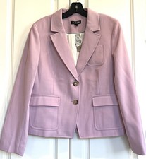 NWT J Crew size 10 frosty lilac shrunken-fit wool blend blazer jacket CC390