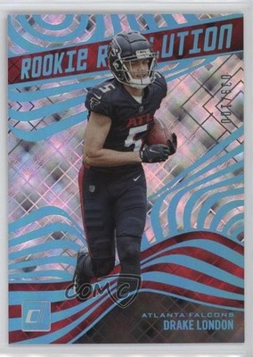 2022 Panini Donruss Rookie Revolution Cosmic 39/100 Drake London #REV-7 RC 0d75