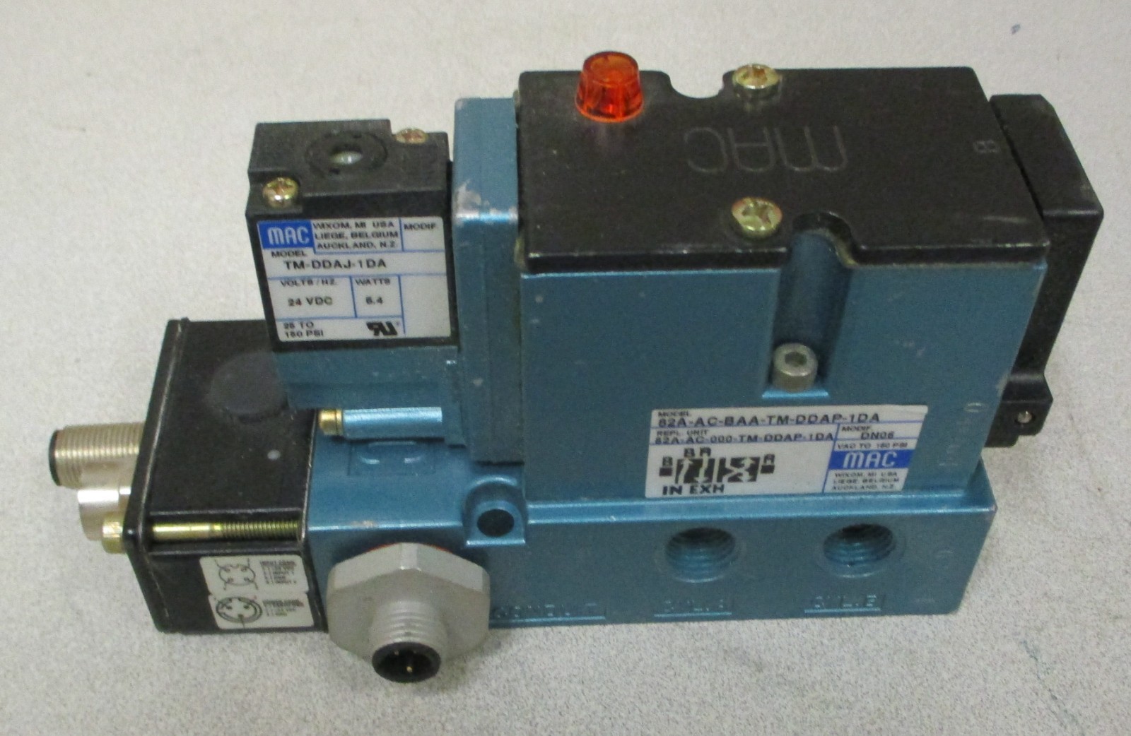 Mac 82A-AC-BAA-TM-DDAP-1DA Solenoid Valve TM-DDAJ-1DA 24 VDC 5.4 W