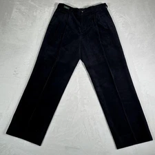 VTG Valentino Jeans Pants Men Size 42 / 34 Blue Corduroy Cotton Blend W32 L29