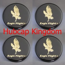 NEW EAGLE FLIGHT Wheel Simulator Rim Center Cap STICKER DECAL Set 2 3/4 inches