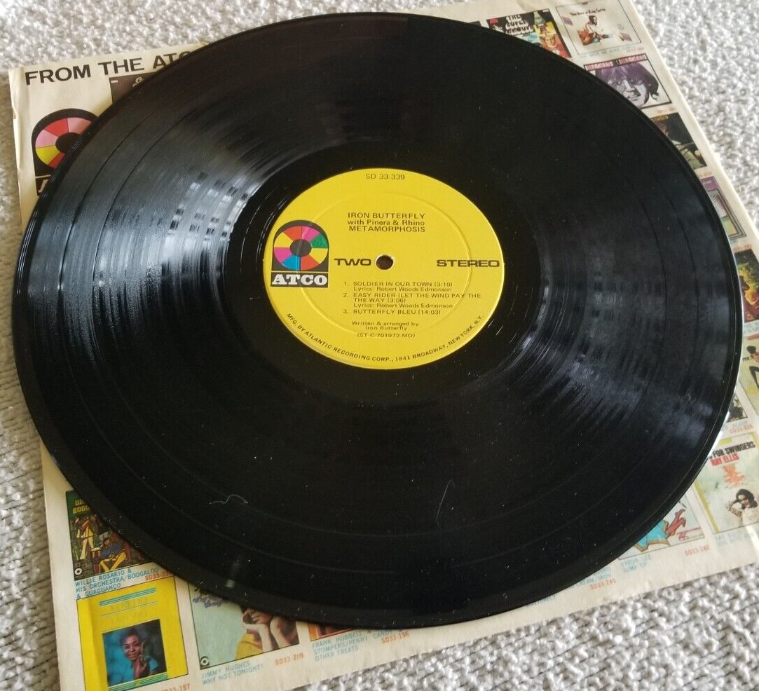 Iron Butterfly Metamorphosis Vinyl LP ATCO SD 33339 , 1970 12" Vinyl