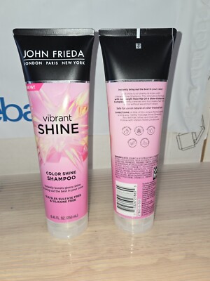 (Lot of 2) John Frieda Vibrant Shine Color Shine Shampoo 8.45 Fl Oz Each