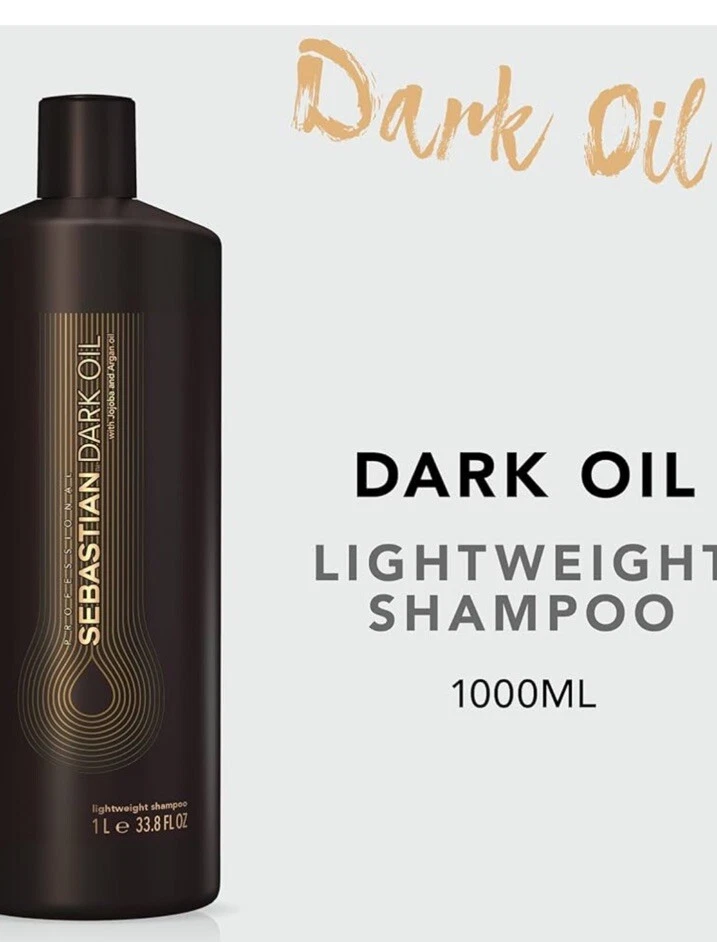 NEW Sebastian Dark Oil Lightweight Shampoo 1L/ 1000ml Free Ship! - Image 3 of 4