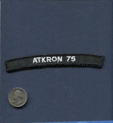 VA-75 SUNDAY PUNCHERS NAVY A-6 INTRUDER Enlisted Uniform Squadron Rocker Patch