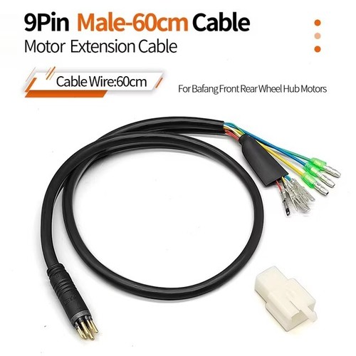 E-Bike Elektrofahrrad Nabenmotor Verlängerungskabel 9 Pin Stecker Buchse 90/130/160cm - Bild 19 von 22